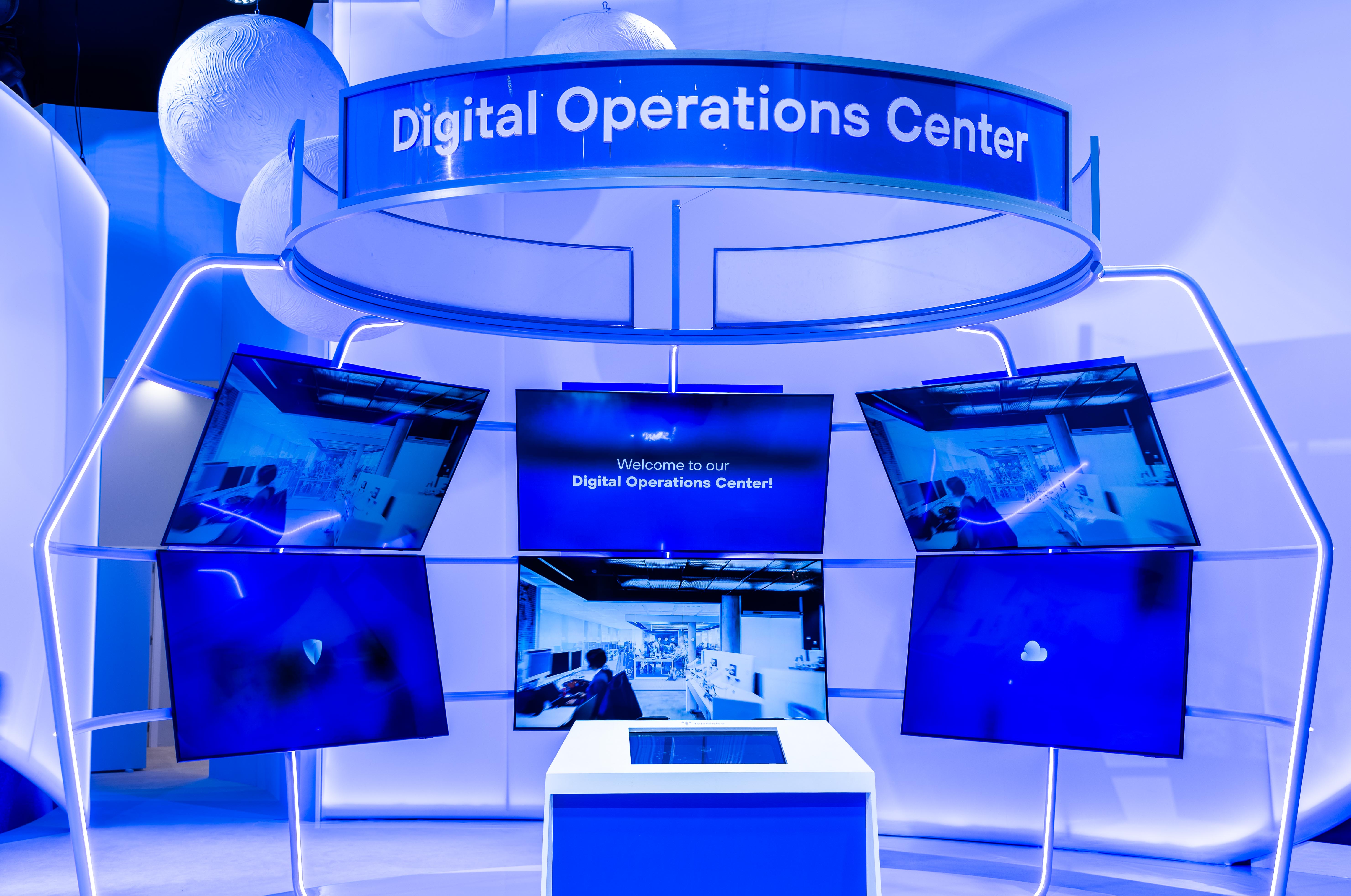 Telefónica recreates at the MWC stand its operations centre