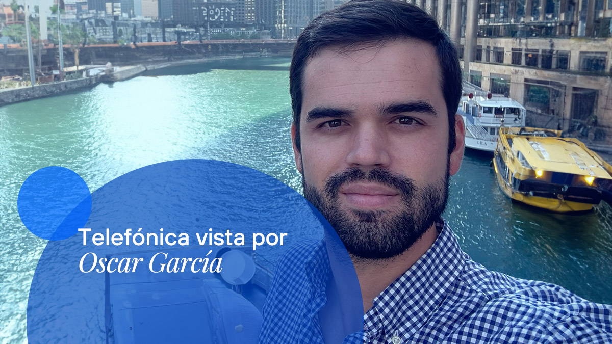 Meet Óscar García, Innovation at Telefónica de España. Discover his professional career and personal vision.