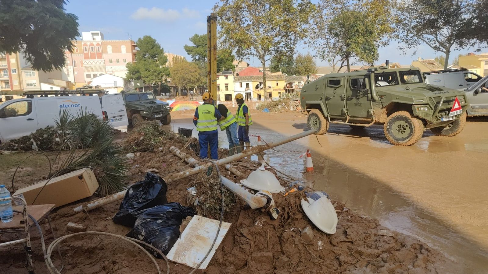 Operator working to restore service in the area affected by the DANA.