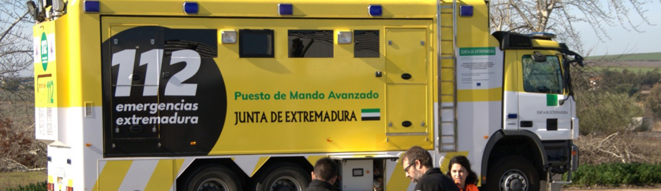 Puesto de mando avanzado 112. Junta de Extremadura