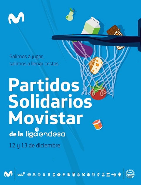pulgar Punto de exclamación Blanco Movistar promueve la jornada más solidaria de la Liga Endesa - Telefónica